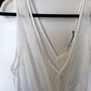 NWT pretty little things white lace bodysuit